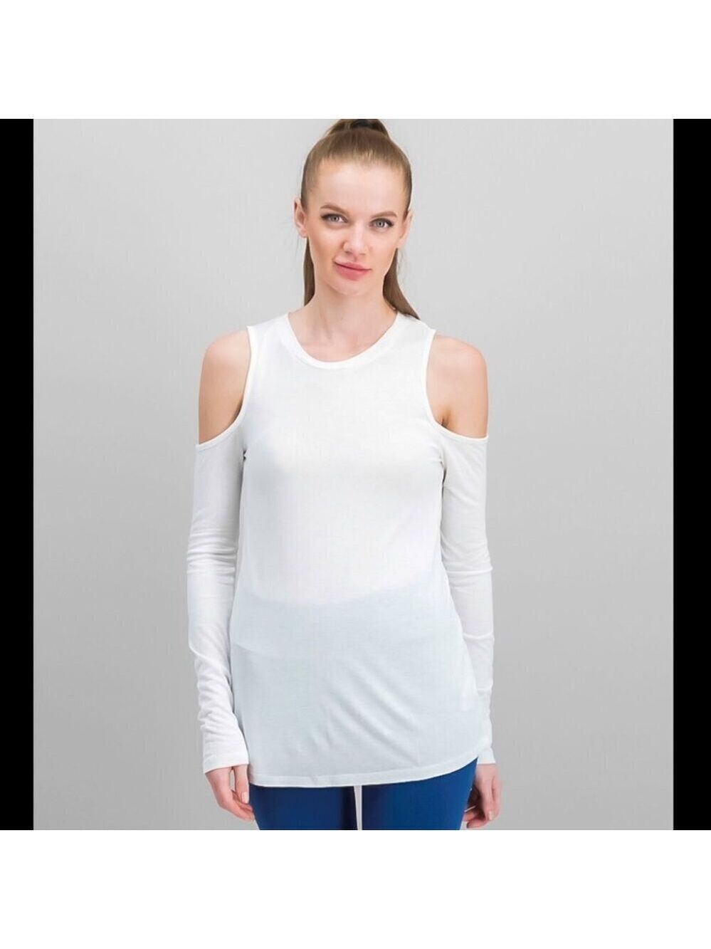 NEW Sam Edelman Cold Shoulder White Long Sleeved S